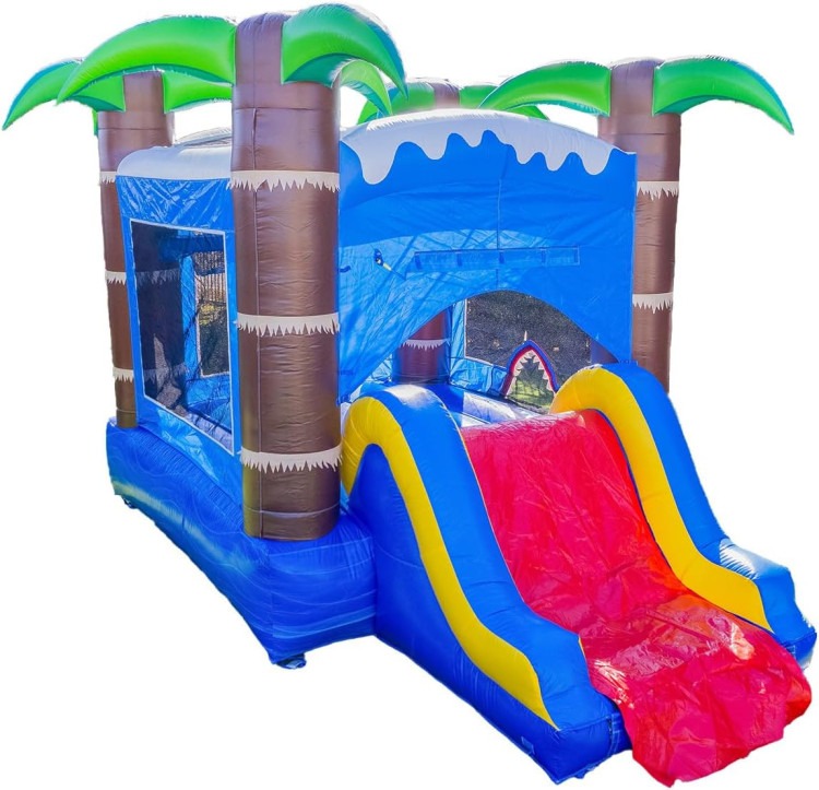 Bounce house slide combo